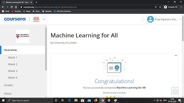Machine Learning for All || Week 1 | Quiz Answer | Coursera