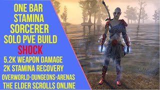 ESO One Bar Stamina Sorcerer Solo PVE Build - Shock - Elder Scrolls Online ESO One Bar Stamina Sorcerer Solo PVE Build - Shock - Elder Scrolls Online