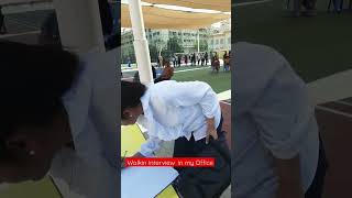 WALKIN INTERVIEW IN MY OFFICE | CYRIL VASANTHAN | DUBAI
