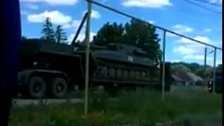 19.06.2014, Россия стягивает бронетехнику к границе с Украиной, Ростовская обл.