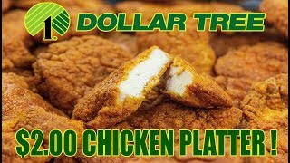 Dollar Tree $2.00 Chicken Platter  WHAT ARE WE EATING??  The Wolfe Pit