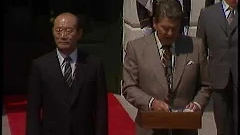 President Reagan's meetings with President Chun of...