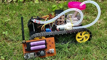DIY Fire Fighting Robot Remote Controlled With ESP32 and ESP-NOW | Making Guide