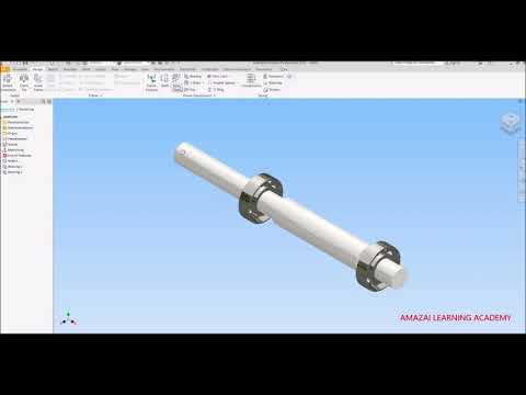 Generate Shaft, Bearing & Gear in Auto desk Inventor @amazailearningacademy6782