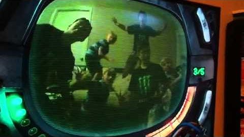 Tristan and Christian playing Xbox Kinect party