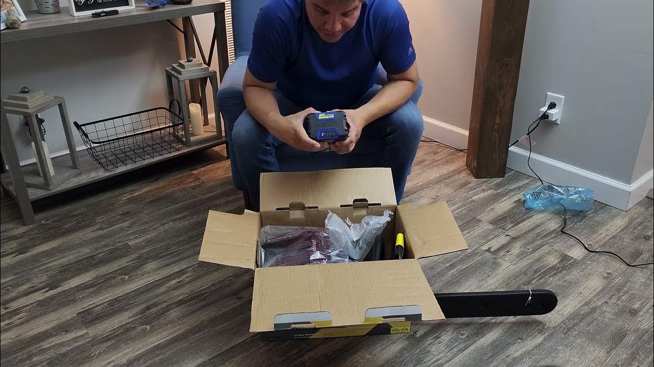 Kobalt 80v Chainsaw with 18 inch chain Unboxing and Review YouTube