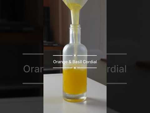 Orange Basil Cordial 