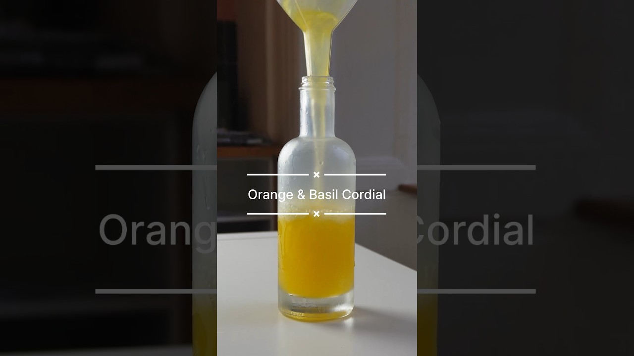 Orange & Basil Cordial 😍
