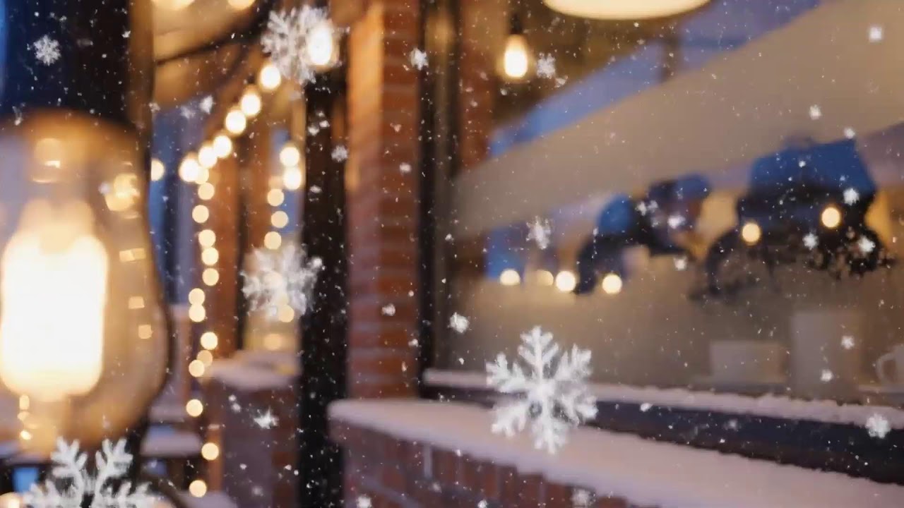December Twilight Jazz Piano at Frozen Lake Cafe ⛄ Soft Instrumental Music for Study and Sleep
