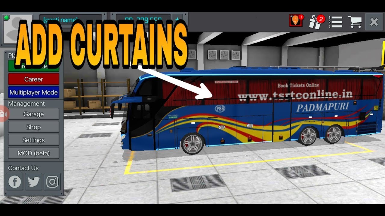 Template Bus Simulator Keren - Doni Gambar