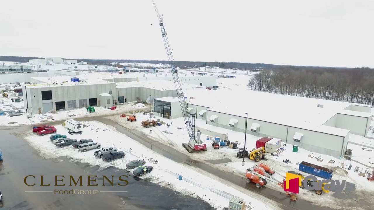 Clemens Food Group Coldwater, Mich. December 2016 Drone Footage