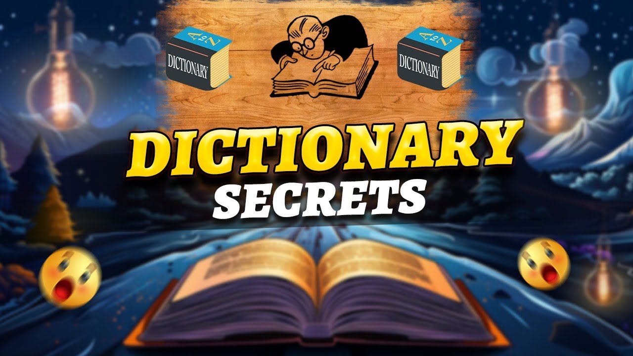 Dictionary Secrets: How It Works and Fascinating Facts You Didn't Know | Voice of magesh - YouTube