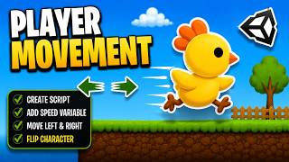 Unity 2D Platformer Tutorial #2 | Player Movement & Character Flipping