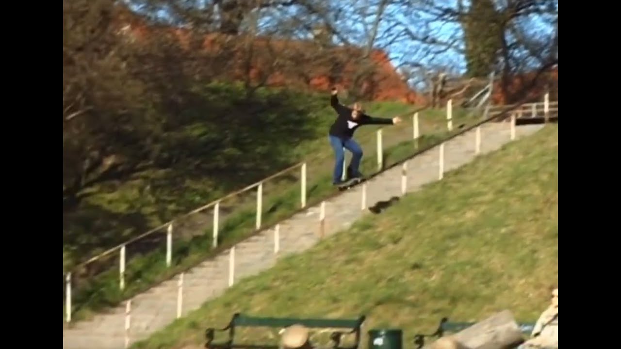 Thomas Nielsen 40 Stair Christiania Rail Anniversary Skateboard