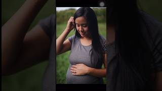 Taking pregnancy photos of my wife in the backyard. #portraiture