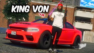 I created OBLOCK as KING VON in GTA 5 RP !