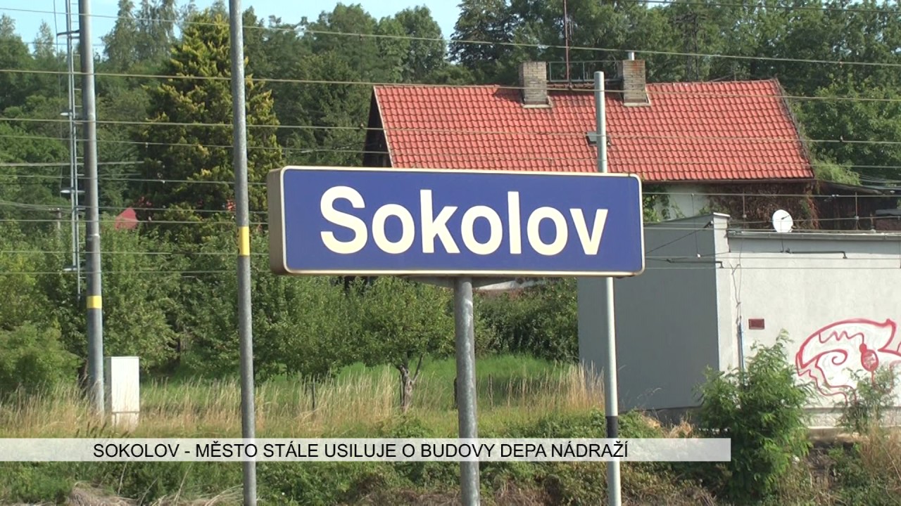 Sokolov: Město stále usiluje o budovy depa nádraží (TV Západ)