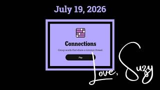 Connections of the Day for July 19, 2026: Group words that share a common thread. screenshot 4