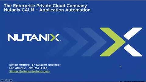 DEMO   Nutanix CALM    Multi Linux VMs Application Automation