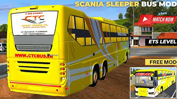 Scania Sleeper bus mod released for bussid | Scania Sleeper Bus Mod For Bus Simulator Indonesia