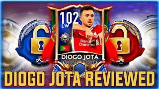DIOGO JOTA REVIEWED |NATIONAL HEROES| |FIFA MOBILE 21|102 RATED LW HOW GOOD HE IS ??? ??
