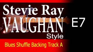 Blues Shuffle Guitar Stevie Ray Vaughan Style Backing Track A 127 Bpm Highest Quality chords