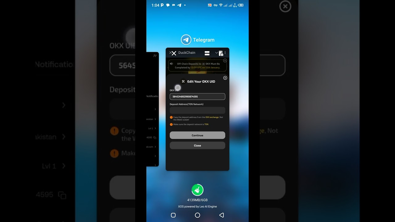 Duck Chain Withdraw Coin || How To Withdrawal Tokens into OKX Exchange Guide Step By Step ||