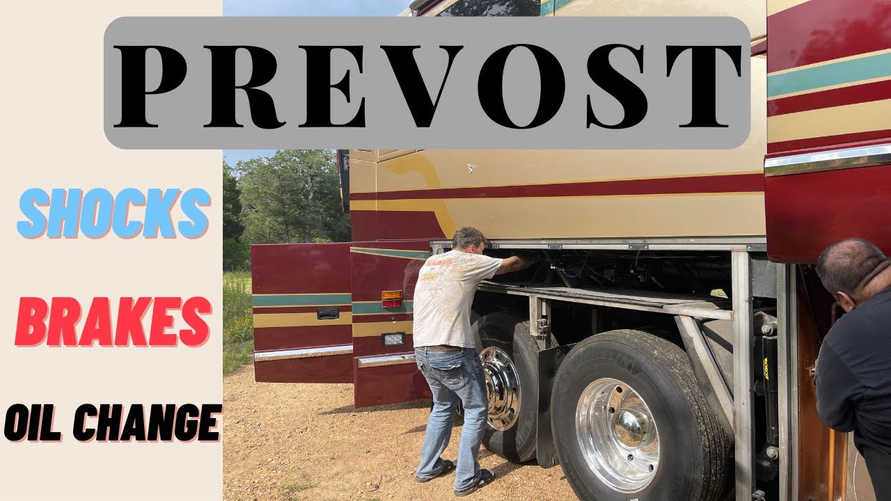 Prevost H3-45 Shocks, Brakes & Oil Change - Class A RV Camper Coach