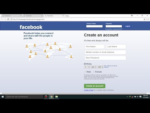 Coding The Facebook Login Page By Hand