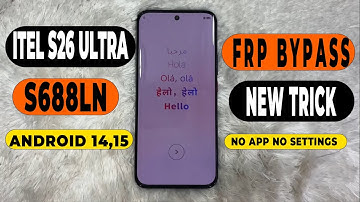 👉 Itel S26 Ultra S688LN FRP Bypass 2025 — Google Account Remove No PC!