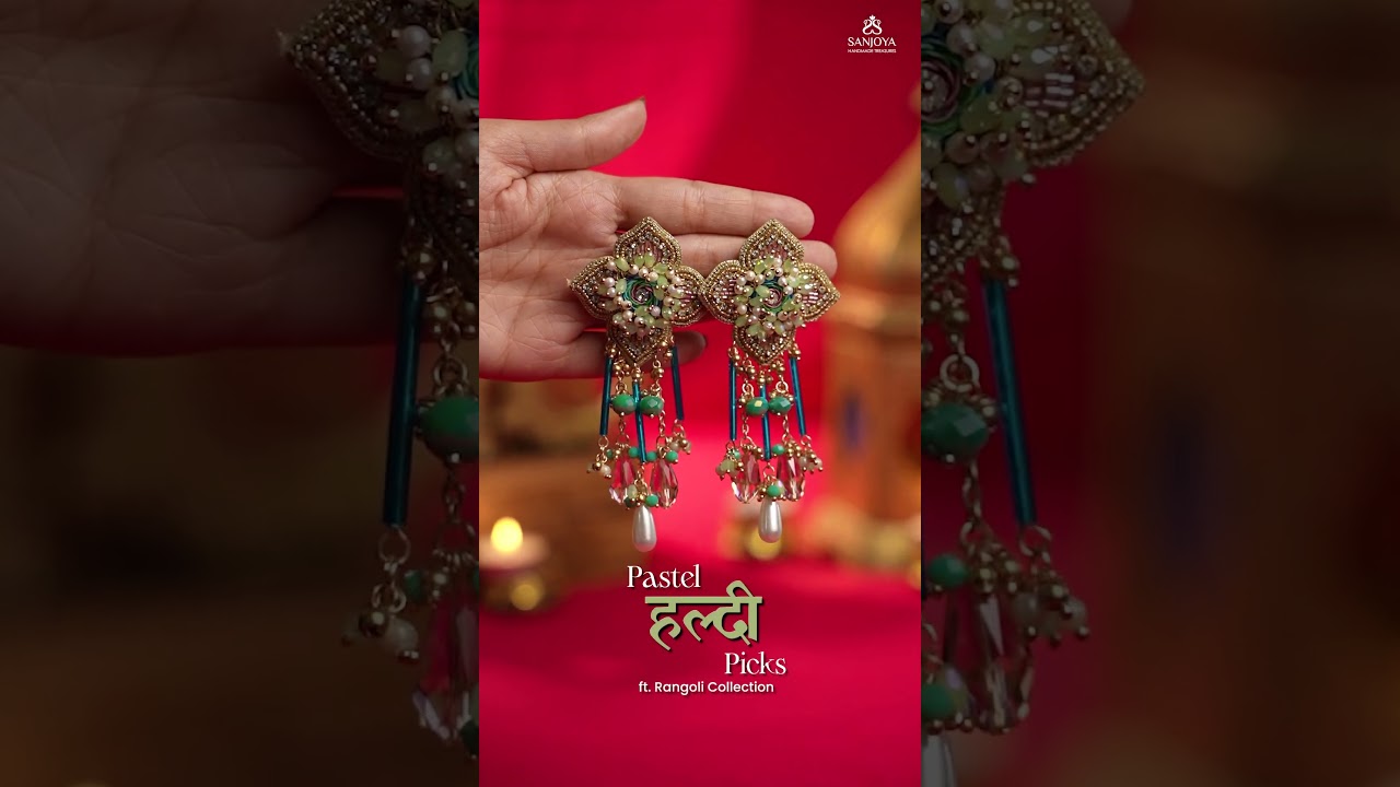 A pastel pop for your sun-kissed haldi look💛🌼