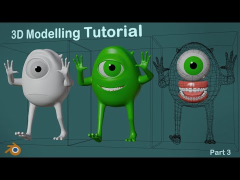 Blender Tutorial - Monster Character Modelling for Animation - Part 3 ...