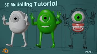 Blender Tutorial - Monster Character Modelling for Animation - Part 3