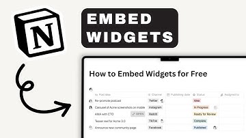 How to Embed Widgets for Free in Notion | Notion Tutorial (2025)