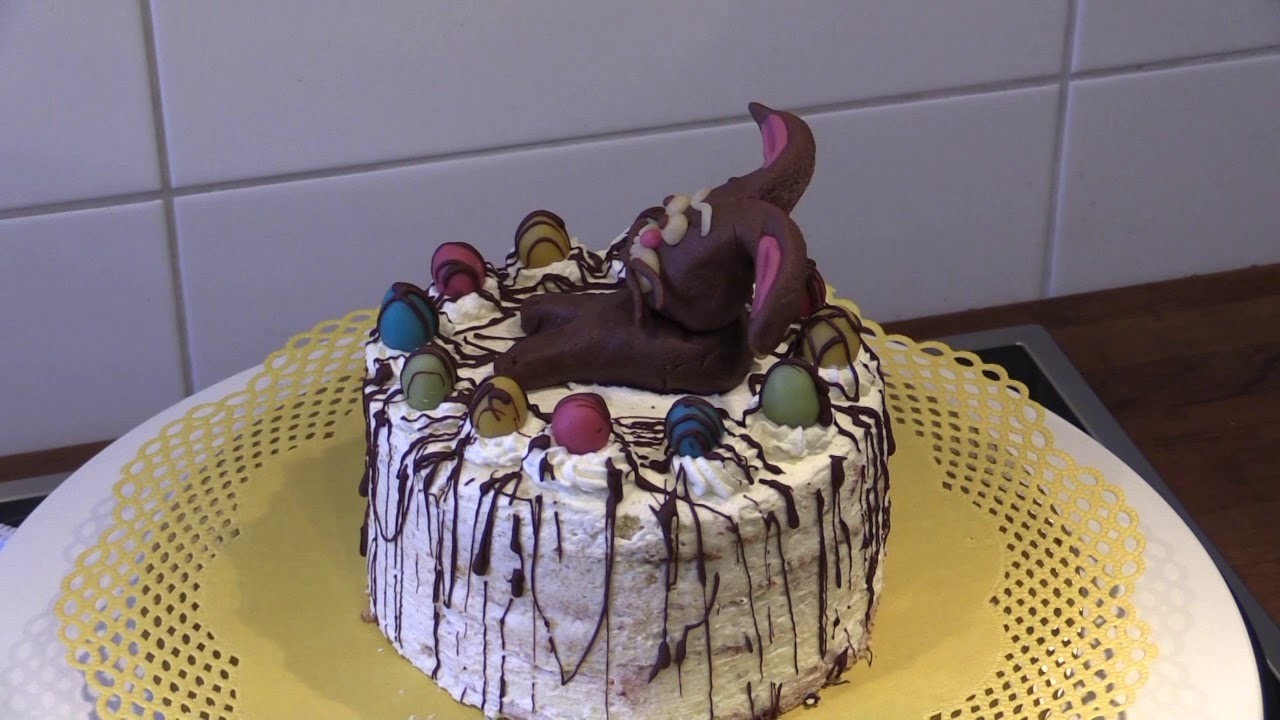 Ostertorte dreht sich - mir wird schwindelich ! - YouTube