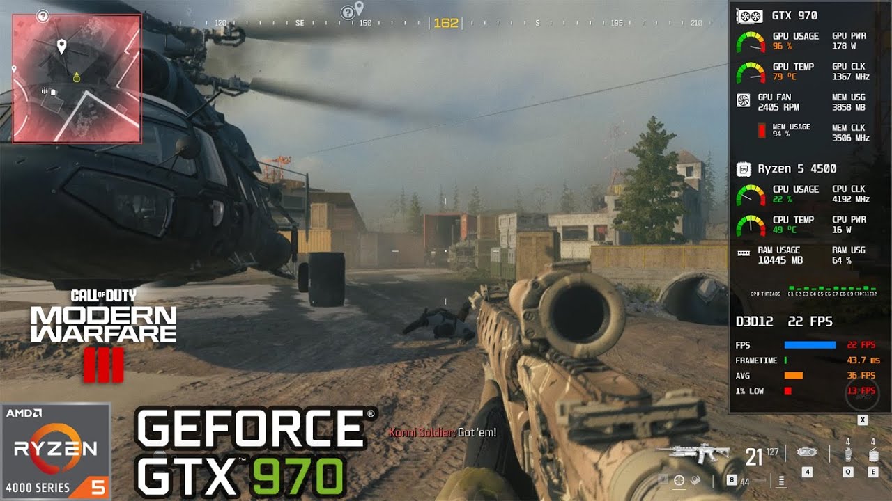 Call of Duty: Modern Warfare III (Campaign) | GTX 970 4GB