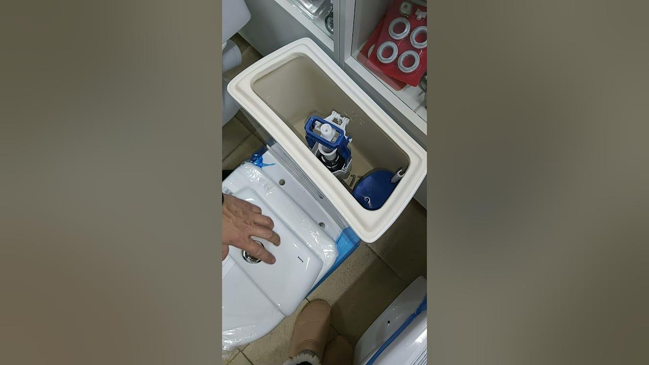 Западает кнопка унитаза. 100%-ое решение./ The toilet seat button has been adjus