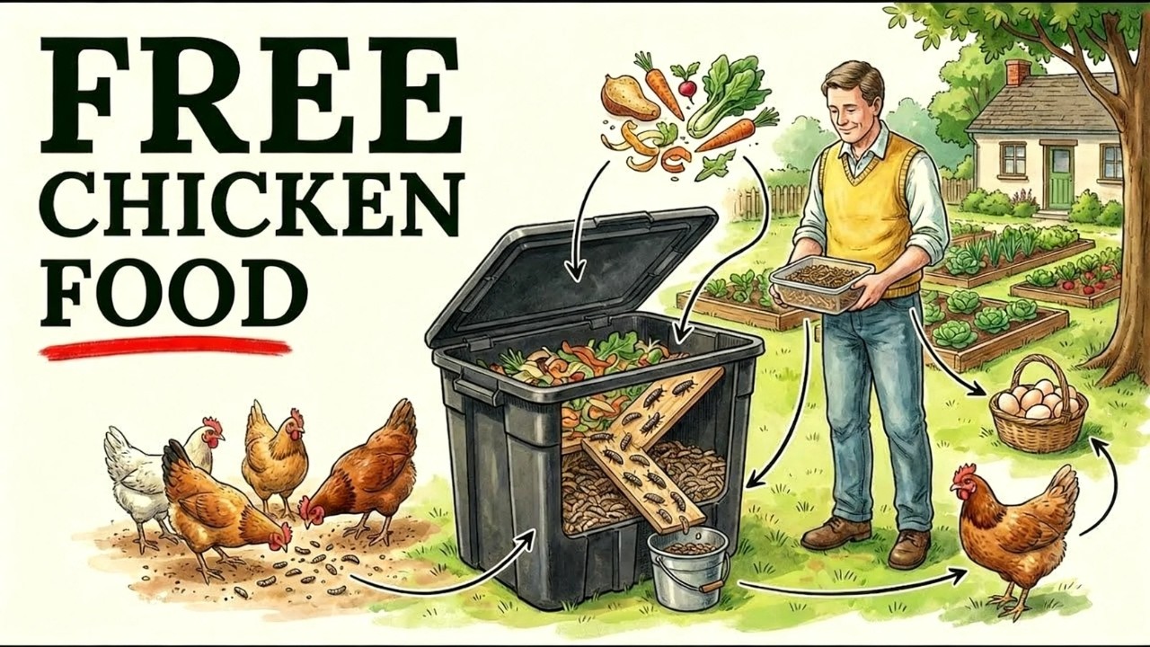 FREE Chicken Feed All Year: The Maggot Farm System That Feeds Your Flock