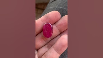 Ruby lục yên màu đỏ huyết nặng 20.6ct  không nứt không cam giá 58 triệu Lh Sơn 0977827999