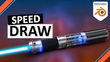 Lightsaber Speed Modelling in Blender