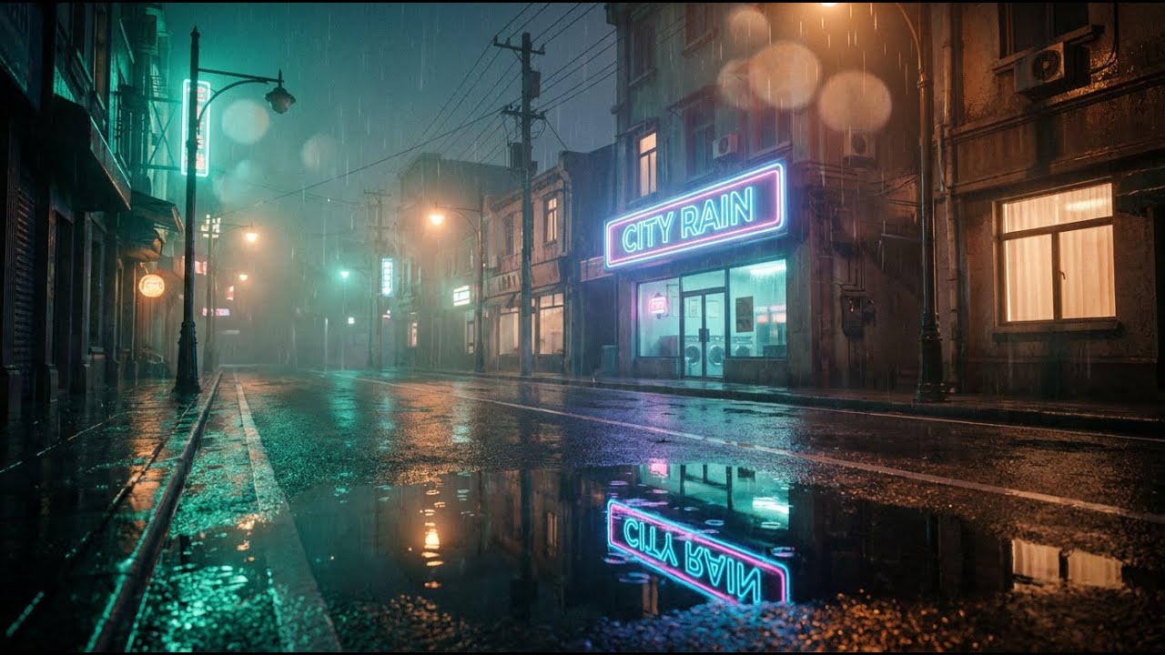 Rain Outside at Midnight 🌧️ Chillhop Beats for Focus