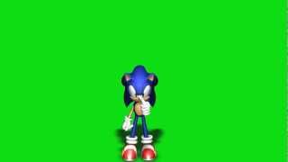 Green Screen Footage - Sonic the Hedgehog! HD!