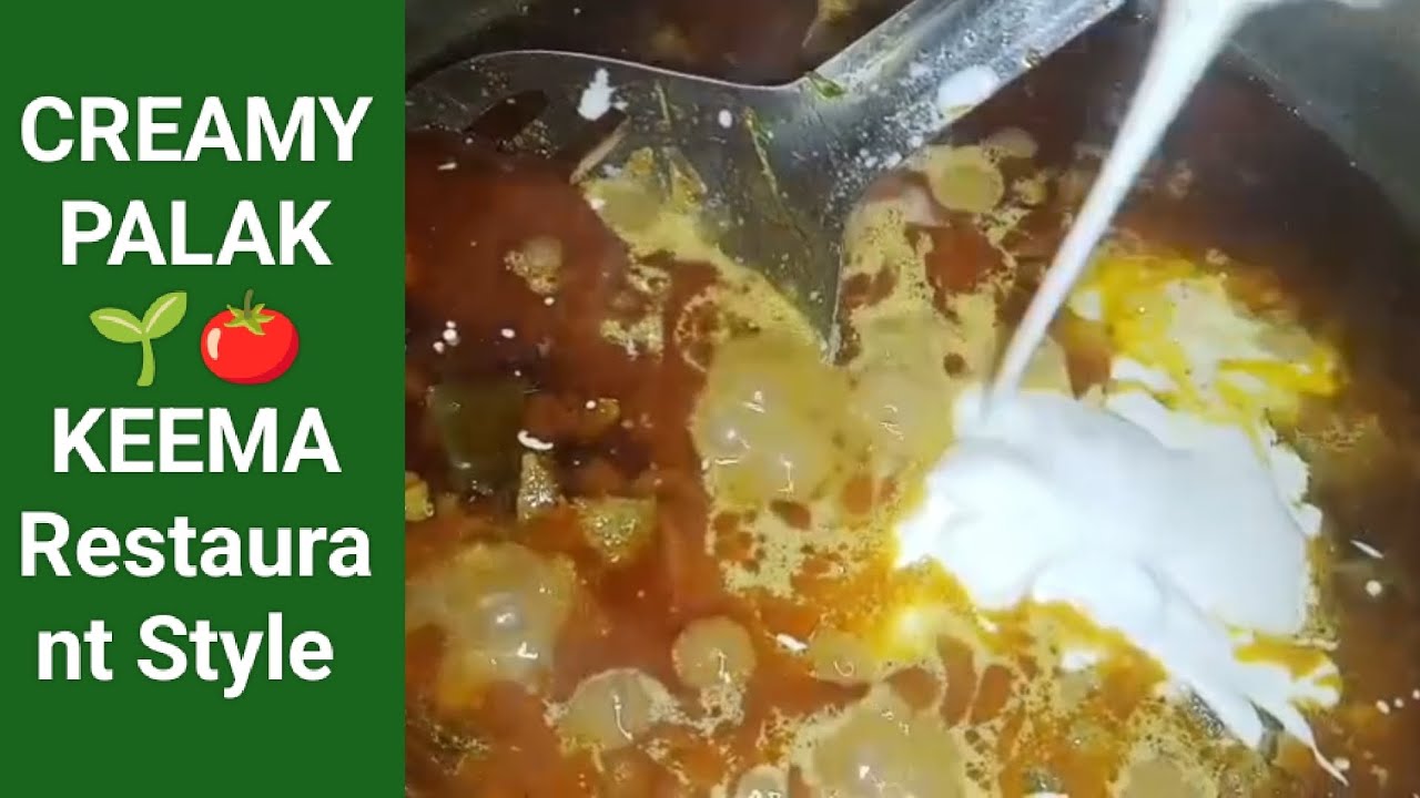 Creamy Palak Keema Masala | Restaurant Style Keema Recipe | Easy & Delicious