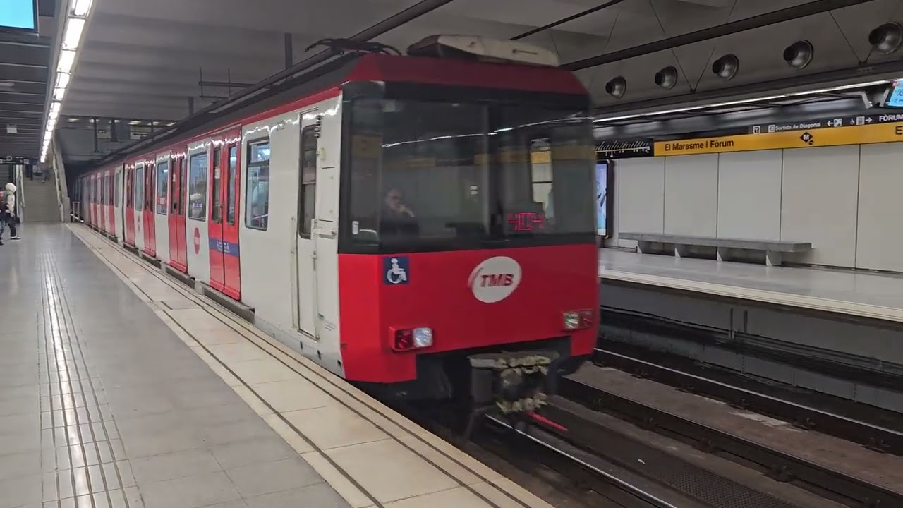 Metro barcelona L4 Serie 2129 Entrando a El Maresme | Forum 