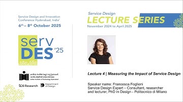 ServDes Lecture- 4 | Measuring the Impact of Service Design | Francesca Foglieni
