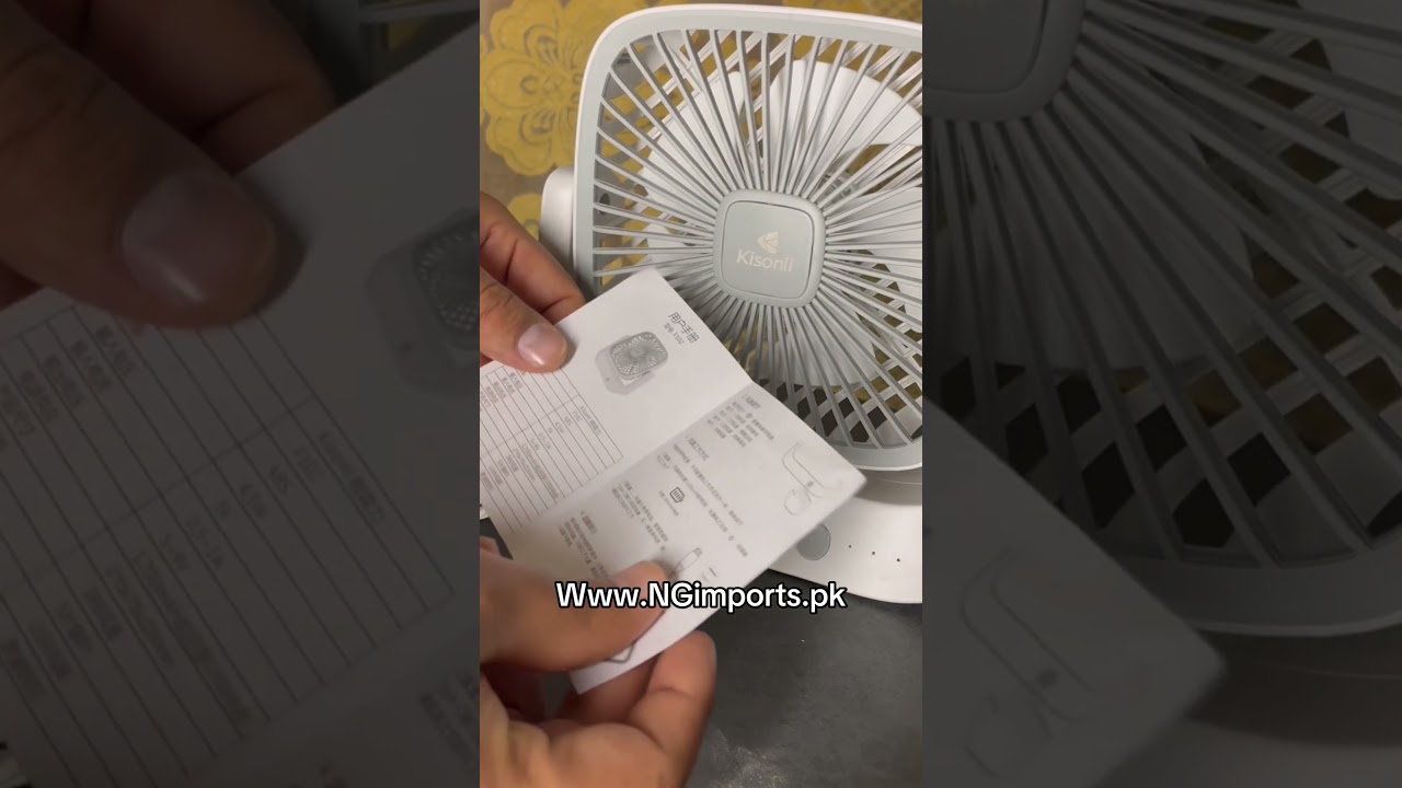 Kisonli F-102 Mini Portable Desktop Fan
