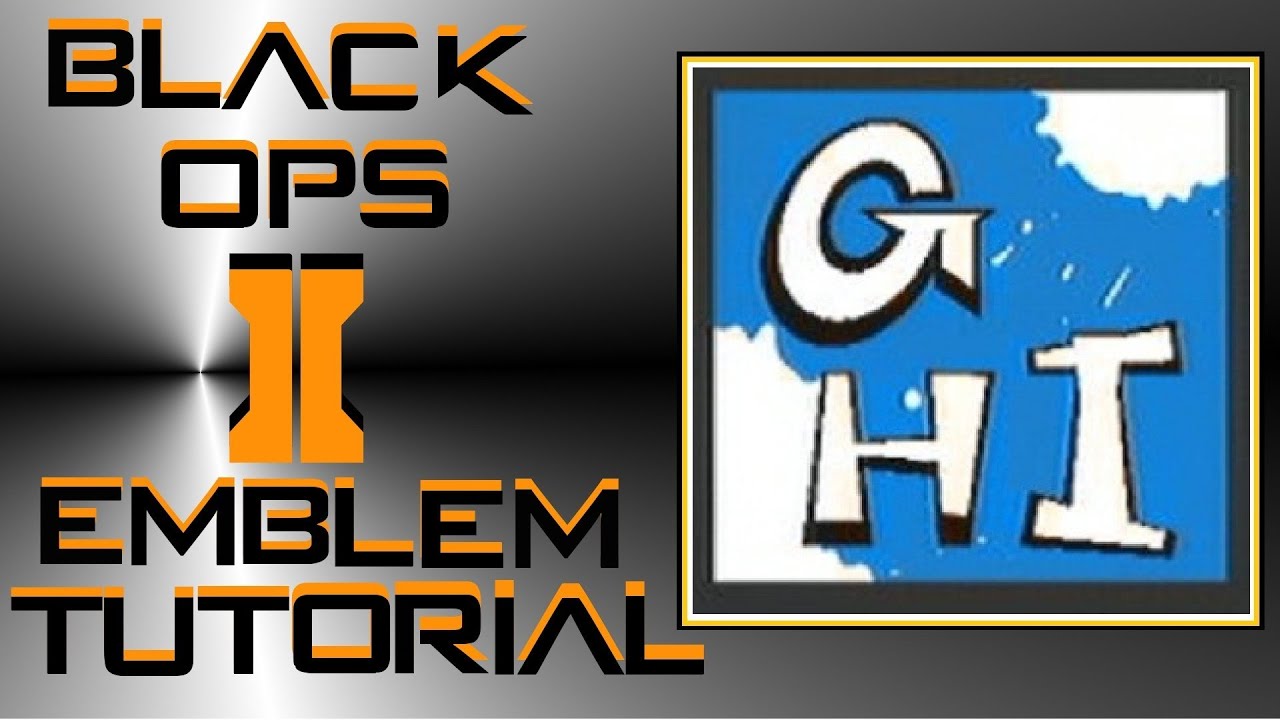 Call of Duty Black Ops 2 Graffiti Writing Emblem Tutorial (Letters