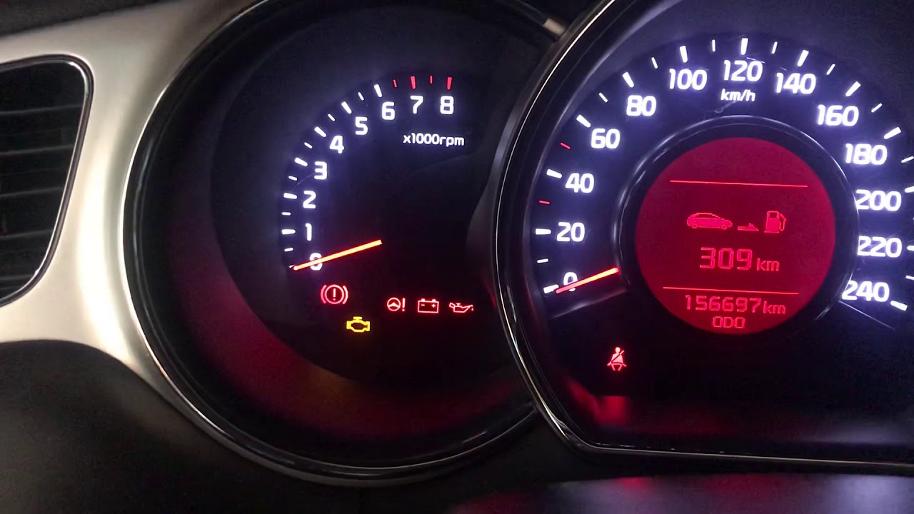 Почему горит лампочка масла на киа рио - 81 фото