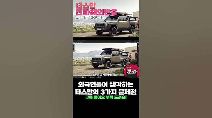 해외에서 생각하는 타스만의 3가지 문제점 #자동차 #기아 #타스만