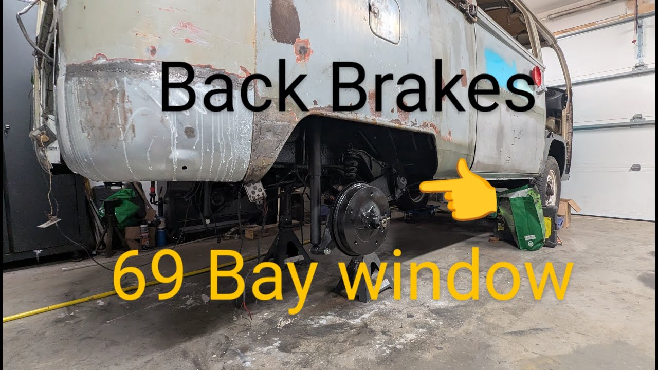1969 VW bus gets back brakes and brake lines - YouTube